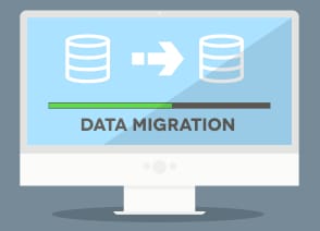 Data Migration On A PC Screen